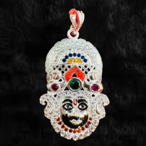Real Large Idol Face Shyam Ji Silver Pendant - Image 2