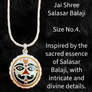 Salasar Balaji Silver Pendant Size 4 NO. - Image 3