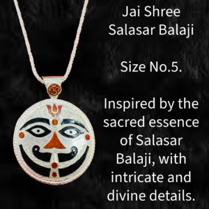 Salasar Balaji Silver Pendant Size 5 NO. - Image 3