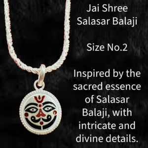 Salasar Balaji Silver Pendant Size 2 NO. - Image 3
