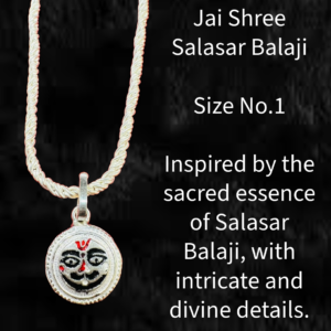 Salasar Balaji Silver Pendant Size 1 NO. - Image 3