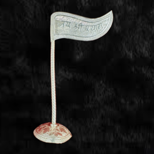 KhatuShyam Ji Pure Silver Nissan With Stand Size No.5 - Image 1