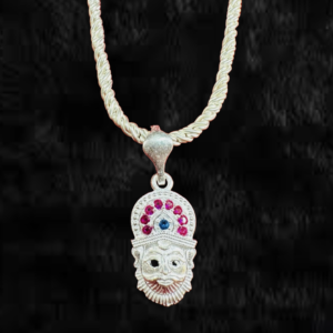 Real Small Idol Face Shyam Ji Silver ( 92.5) Pendant - Image 1