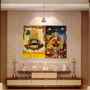 Khatu Shyam ji  or salasar ji Crystal Resine Art Photo Frame Size 18X24 - Image 1