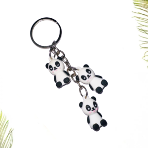 Cartoon Panda Keychain (White) - Image 1