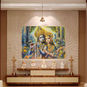 Radha Krishna Crystal Resine Art Photo Frame Size 18X24 - Image 1