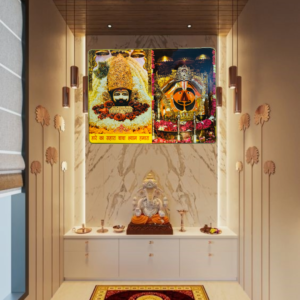 Khatu Shyam ji  or salasar ji Crystal Resine Art Photo Frame Size 18X24 - Image 2