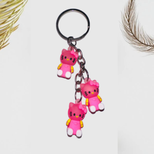 Cartoon Panda Keychain (Pink) - Image 2