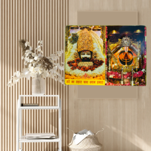 Khatu Shyam ji  or salasar ji Crystal Resine Art Photo Frame Size 18X24 - Image 3