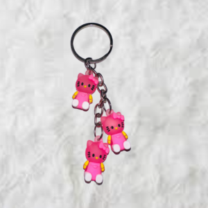 Cartoon Panda Keychain (Pink) - Image 3