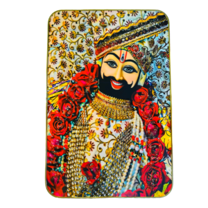 Smile Face Khatushyam Ji Crystal Resine Art Photo Frame Size 12X18 - Image 3