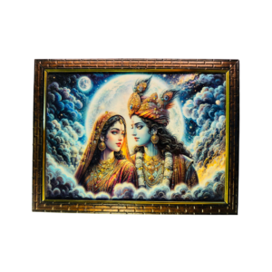 Radha Krishna Crystal Resine Art Photo Frame Size 9X12 - Image 3