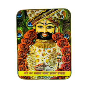 Smile Face Khatushyam Ji Crystal Resine Art Photo Frame Size 9X12 - Image 3