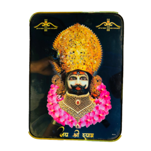 Black Face Khatushyam Ji Crystal Resine Art Photo Frame Size 9X12 - Image 3