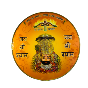 Khatushyam Ji Crystal Resine Art Photo Frame Size 12X12 - Image 3