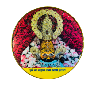 Real Face Khatushyam Ji Crystal Resine Art Photo Frame Size 12X12 - Image 3