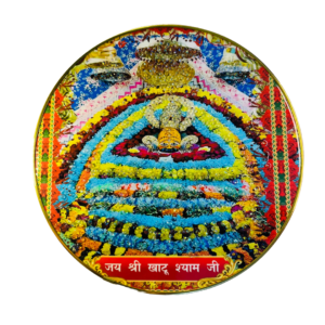 Real Face Khatushyam Ji Crystal Resine Art Photo Frame Size 12X12 - Image 3