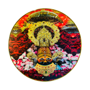 Real Face Khatushyam Ji Crystal Resine Art Photo Frame Size 16X16 - Image 3