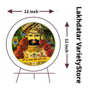 Smile Face Khatushyam Ji Crystal Resine Art Photo Frame Size 12X12 - Image 4