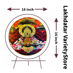 Real Face Khatushyam Ji Crystal Resine Art Photo Frame Size 16X16 - Image 4