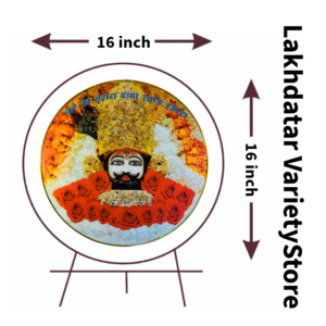 White Face Khatushyam Ji Crystal Resine Art Photo Frame Size 16X16 - Image 4