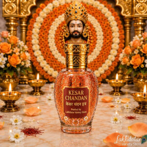 🦚 Khatushyam Ji Khesar chanadan Premium Attar – 12ML | Roll-On Fragrance | 🌸 Pooja & Personal Use | ✨ Long-Lasting Divine Aroma - Image 4