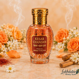 🦚 Khatushyam Ji Khesar chanadan Premium Attar – 12ML | Roll-On Fragrance | 🌸 Pooja & Personal Use | ✨ Long-Lasting Divine Aroma