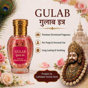 π¦ Khatushyam Ji Gulab Premium Attar β 12ML | Roll-On Fragrance | πΈ Pooja & Personal Use | β¨ Long-Lasting Divine Aroma - Image 3