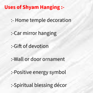 Khatu Shyam Ji Eviel Eye Round shape Hanging Latkan - Image 3
