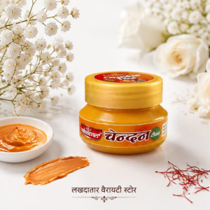 🦚Khatu Shyam Ji Premium Kesar Chandan Tika – Sugandhit Pooja Tilak | 25 Gram | Daily Puja, Mandir & Tilak Use | Lakhdatar Variety Store 🙏✨