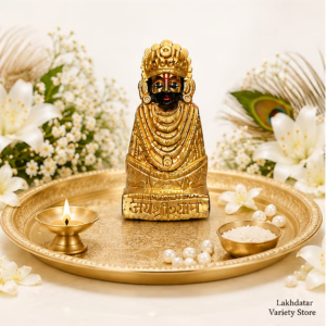 π¦ Khatu Shyam Ji Premium Brass Idol π | Brass Murti | Pooja, Mandir & Home Decor β¨(3 Inch) - Image 3