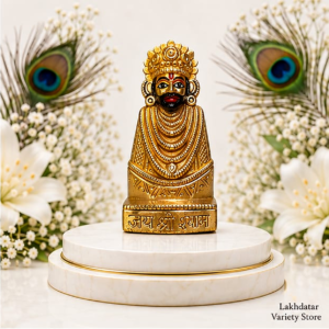 🦚 Khatu Shyam Ji Premium Brass Idol 🙏 | Brass Murti | Pooja, Mandir & Home Decor ✨(5 Inch)