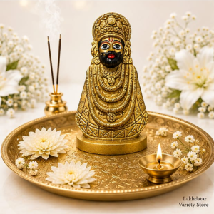 π¦ Khatu Shyam Ji Premium Brass Idol π | Brass Murti | Pooja, Mandir & Home Decor β¨(7 Inch) - Image 3