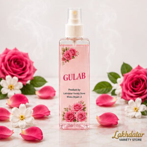 🦚 Khatu Shyam Ji Gulab Attar 🌸 – Premium Fragrance Spray | 200 ML | 🙏 Pooja & Personal Use | ✨ Long-Lasting Aroma
