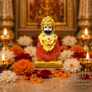 🦚Khatu Shyam Ji Premium Marble Dust Idol | Shyam Baba Murti | Pooja, Mandir & Home Decor 🙏✨(3 Inch) - Image 4