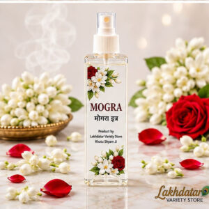 🦚 Khatu Shyam Ji Mogra Attar 🌸 – Premium Fragrance Spray | 200 ML | 🙏 Pooja & Personal Use | ✨ Long-Lasting Aroma