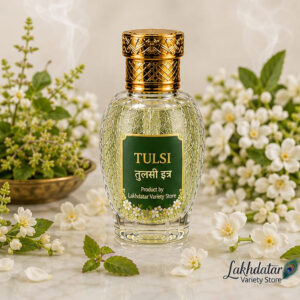 🦚 Khatushyam Ji Tulshi Premium Attar – 12ML | Roll-On Fragrance | 🌸 Pooja & Personal Use | ✨ Long-Lasting Divine Aroma