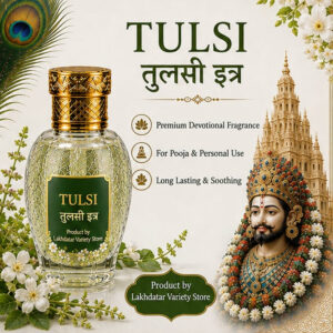 🦚 Khatushyam Ji Tulshi Premium Attar – 12ML | Roll-On Fragrance | 🌸 Pooja & Personal Use | ✨ Long-Lasting Divine Aroma - Image 3